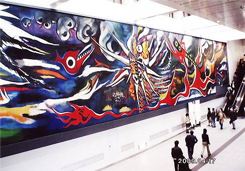 渋谷駅の巨大壁画「明日の神話」